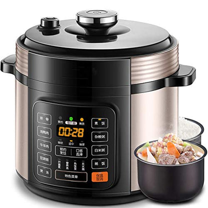  WETYG Electric Pressure Cooker Incense Energy Saving Cooker A Key Exhaust Pressure 6L Pressure Cooker