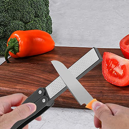  Folding Knife Sharpening Stone, Double Sided Sharpener For Sharpening Kitchen Knives, Scissors, Chopper(#1)