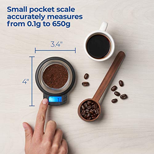  Merican Weigh Scale AXIS Series Precision Bowl Digital Pocket Scale, 650g X 0.1g (AXIS-650)