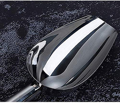  Stainless Steel Ice Scoop 12oz, 11 Inch Medium Metal Food Scoops For Kitchen Party Bar Wedding, Durable & Heavy Duty, Dishwasher Safe.