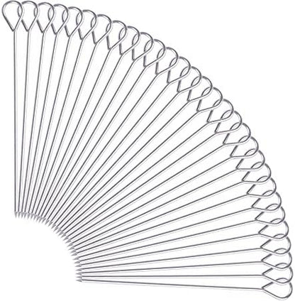  30 Pcs 6 Inches Turkey Lacers For Trussing Turkey,Stainless Steel Skewers Turkey Pins For Trussing Turkey And Poultry