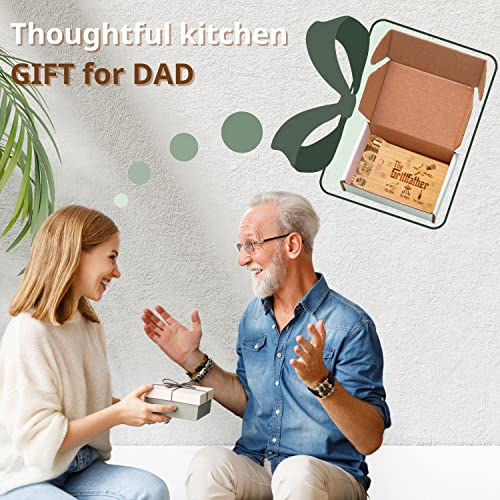  Fathers Day Gifts, Gifts For Dads, Dad Cutting Board, The Grillfather The Man The Myth The Legend - Dad Gifts On Birthday Engraved Board Gift Set For Papa, Stepfather, Godfather 9.4 X13.4"