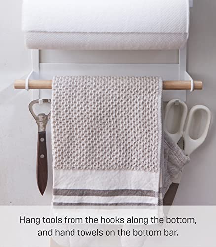  Yamazaki Home Tosca Magnetic Kitchen Storage Rack – Refrigerator Organizer Wall Holder