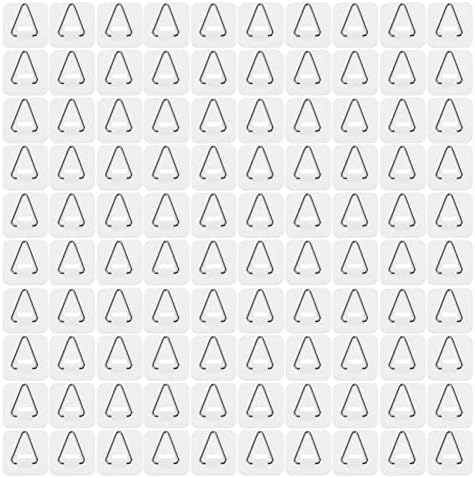  Picture Frame Hanger 100 Pcs Adhesive Plate Hanger Vertical Plate Holders Invisible Sticky Wall Hanger Hooks For Plate Pictures Wall Art Decoration 3. 2X3. 2CM Wall Mount Clothes Rack