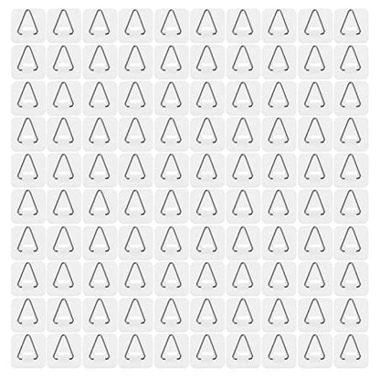  Picture Frame Hanger 100 Pcs Adhesive Plate Hanger Vertical Plate Holders Invisible Sticky Wall Hanger Hooks For Plate Pictures Wall Art Decoration 3. 2X3. 2CM Wall Mount Clothes Rack