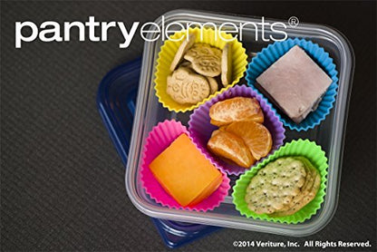  Silicone Cupcake Liners For Baking And Bonus Gift Jar, Pack Of 12 Reusable Muffin Liners Baking Cups Molds For Baking, Bento Lunch Box Accessories, Moldes De Silicona Para Reposteria