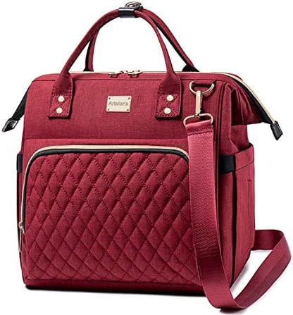  Women's Lunch Bag, Insulated Lunch Box Women For Work, Adults Large Lunch Tote, Leakproof Cooler Reusable Lunch Bag With Side Pockets & Shoulder Strap, Lunch Purse, Picnic Designer