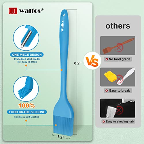  Silicone Pastry Brush, Heat Resistant Basting Brush Set, Perfect For Baking,BBQ Grill,Kitchen Cooking,Strong Steel Core And One-Pieces Design,BPA Free And Dishwasher Safe (5 Pcs)