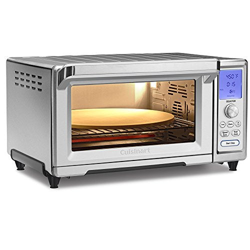 Cuisinart TOB-260N1 Chef's Convection Toaster Oven, 20.87"(L) X 16.93"(W) X 11.42"(H), Stainless Steel & ANS-TOA2528 Non-Stick Airfryer Basket