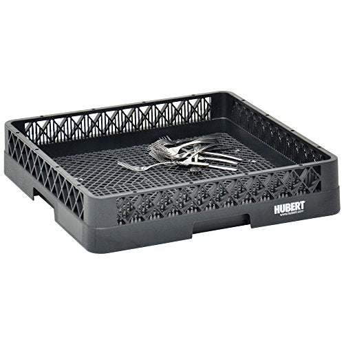  Ollrath Traex Black Plastic Flatware Dishwashing Rack - 19 3/4"L X 19 3/4"W X 4"H