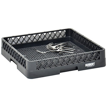  Ollrath Traex Black Plastic Flatware Dishwashing Rack - 19 3/4"L X 19 3/4"W X 4"H
