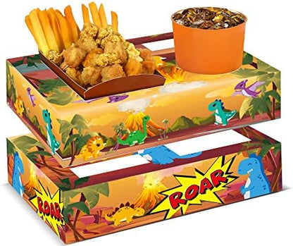  32Pcs Movie Night Snack Trays Hold Popcorn Candy Food Drink, Movie Theater Popcorn Holder Disposable Movie Boxes Supplies For Kid's Birthday Party Concession Stand Carpet Family