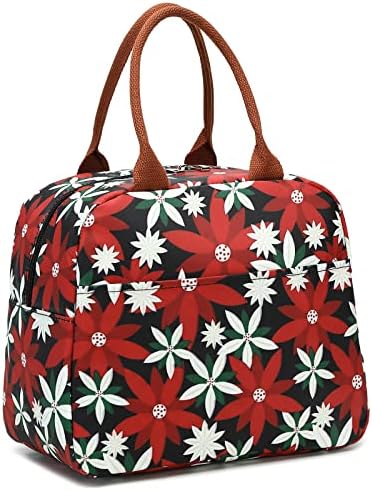  Lunch Bag Insulated Lunch Tote Bag Lunch Box Durable Lunch Container Cooler Bag With Front Pocket Reusable Lunch Bags For Women Men Adults Girls Work Hiking Picnic-Sunflowers