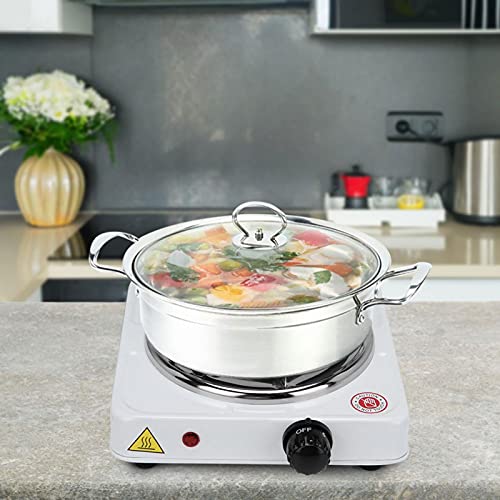  1000W Electric Stove Burners General Mini Portable Heater Heating Plate Household Cooking Appliances Countertop Burners(US Plug)