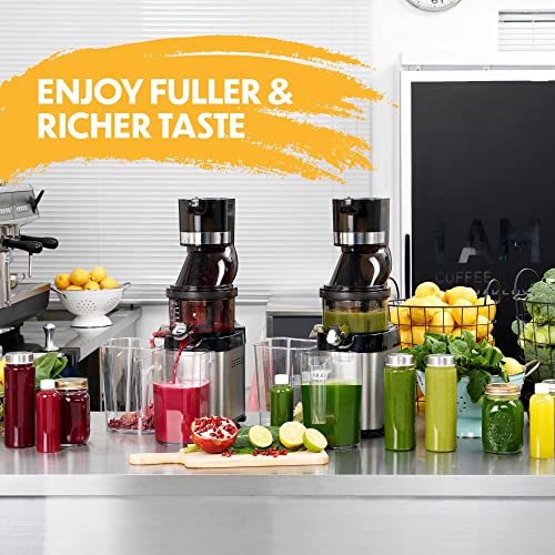  CS600 Whole Slow Juicer With BPA-Free Components, 24 Hour Operation, Easy To Clean, Heavy Duty, Commercial Grade, Stainless Steel
