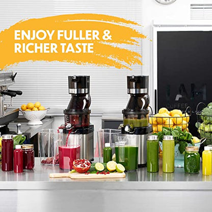  CS600 Whole Slow Juicer With BPA-Free Components, 24 Hour Operation, Easy To Clean, Heavy Duty, Commercial Grade, Stainless Steel
