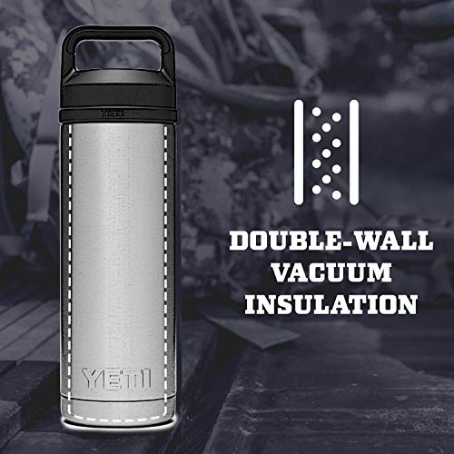 Yeti Rambler 18 Oz Bottle, Vacuum Insulated, Stainless Steel With Chug Cap
