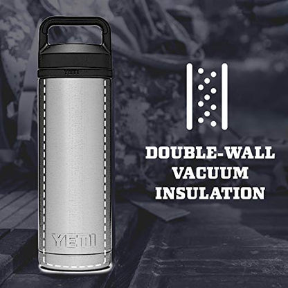 Yeti Rambler 18 Oz Bottle, Vacuum Insulated, Stainless Steel With Chug Cap