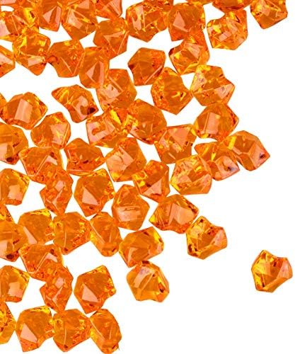  Patriotic Acrylic Ice Rocks Crystals Gems ~550 Pcs 3 Lbs Bulk Bag For Vase Filler Table Scatter Party Wedding Arts Crafts Decoration Display Idea -Red Blue Clear Blend