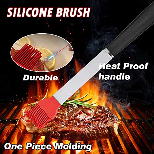  BBQ Grill Accessories Heavy Duty Grill Utensils 32 PCS Set Extra Thick Stainless Steel BBQ Grilling Tools With Nylon Carry Bag Great Gift Christmas For Men In Camping Backyard Barbecue Party
