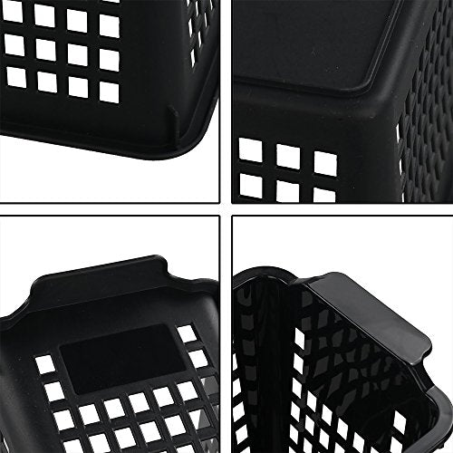  Plastic Storage Trays Basket For Kitchen, Bathroom Organizer, Set Of 6