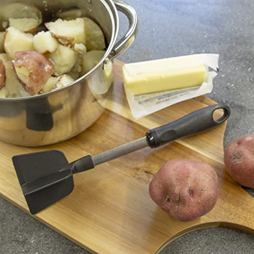  Wisconic Stainless Steel Nylon Meat Chopper Utensil - Durable Material, Heat Resistant, Kitchenware, Dishwasher Safe - Made In The USA - Prussian Blue (Black)