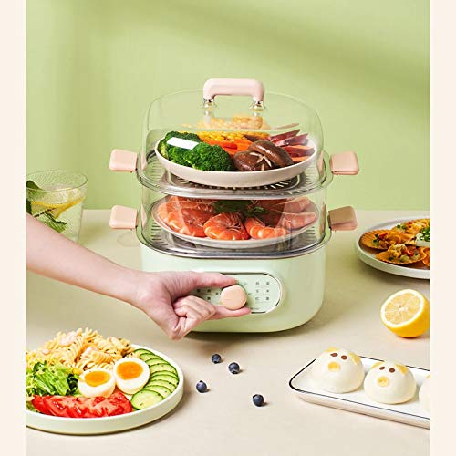  Electric Steamer Multifunctional Large-Capacity Double-Layer Breakfast Artifact Small Transparent Egg Steamer Household