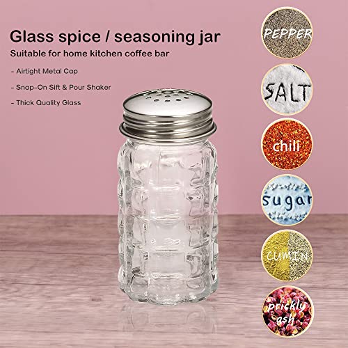  FBA_BCK31360 Retro Style Salt And Pepper Shakers With Stainless Tops (2), 1, Original Version