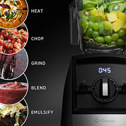  A2500 Ascent Series Smart Blender, Professional-Grade, 64 Oz. Low-Profile Container, Black