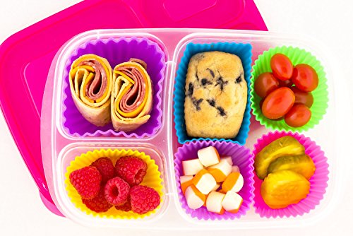  Silicone Cupcake Liners For Baking And Bonus Gift Jar, Pack Of 12 Reusable Muffin Liners Baking Cups Molds For Baking, Bento Lunch Box Accessories, Moldes De Silicona Para Reposteria