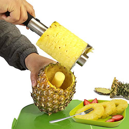  Pineapple Slicer Corer, [Upgraded] 304 Stainless Steel Pineapple Cutter Pineapple Corer Slicer Tool For Home And Kitchen