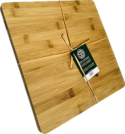  CBV112 Valencia Bamboo Cutting Board For Kitchen | Butcher Block| Chopping Board - 12" X 12" X 0.625"