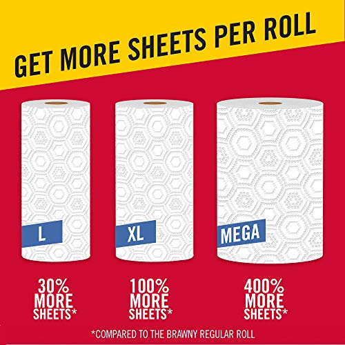  ® Paper Towels, 1 Mega Roll = 4 Regular Rolls, Pick-A-Size Sheets
