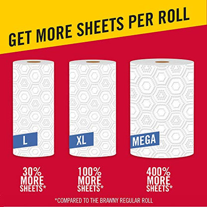  ® Paper Towels, 1 Mega Roll = 4 Regular Rolls, Pick-A-Size Sheets