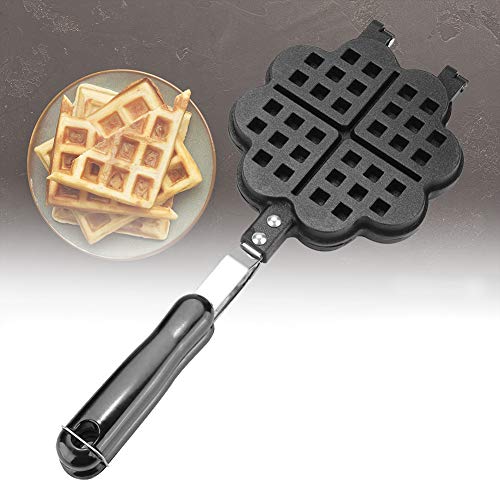  Affle Maker, Egg Waffle Iron Heart Shape Household Kitchen Gas NonStick Waffle Maker Pan Mould Mold Press Plate Baking Tool Baking Pan Frying Mold Kitchen Accessori