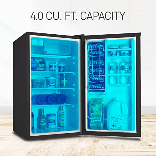  R40B Compact Fridge With R600a Refrigerant, 40 Cu. Ft., Black