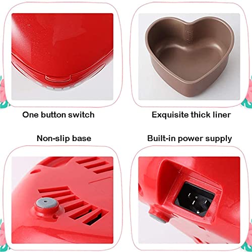  Peach Heart-Shaped Rice Cooker, Steamer With Household Insulation Function (1.8L), Non-Stick Pot, Constant Temperature Insulation, 300W Rice Cooker,#1