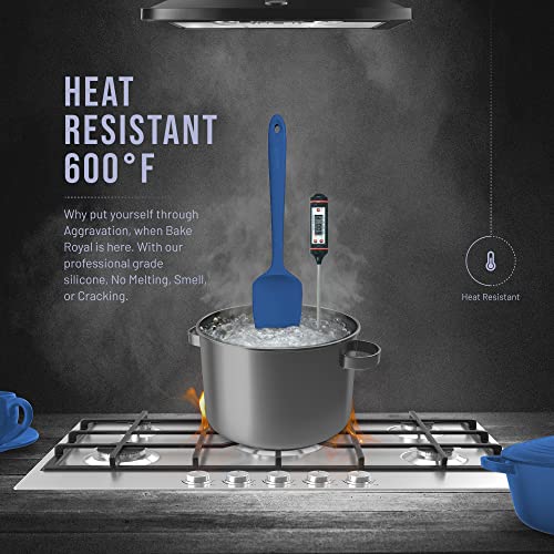  AkeRoyal Silicone Spatula Set - 4-Piece Rubber Spatulas Silicone Heat Resistant 600°F For Everyday Task - Seamless Design Kitchen Spatulas For Nonstick Cookware - Silicone Kitchen Utensils Sets