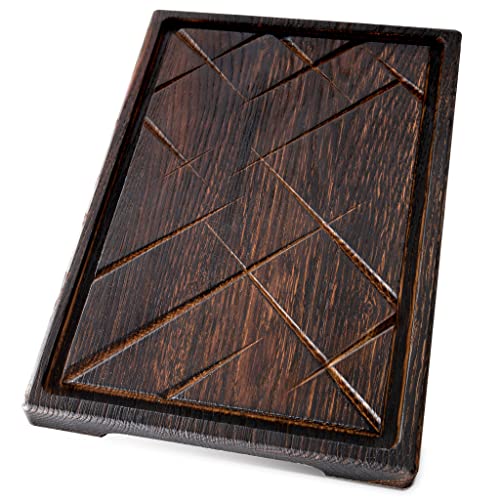  Wooden Steak Board Solid Oak Serving Barbecue Platter Natural Thick Cutting Plate Durable & Quality (Large)