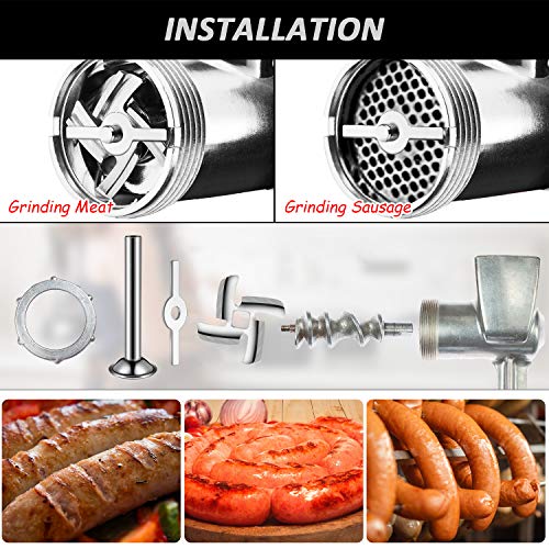  4 Pieces Sausage Maker Kit Include 3 Pieces Sausage Stuffer Tubes Stainless Steel Grinder Stuffer Tubes In 3 Sizes With Stainless Steel Sausage Stuffer Ring For Size 5 Meat Grinder Food Grinder