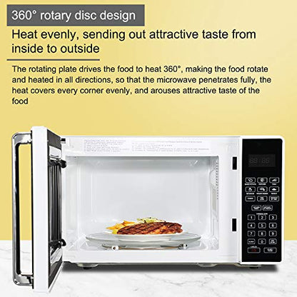  23L / 0.9cuft Conventional Microwave Oven Food Heater Smart Sensor With Display/Silver Handle For Office Kitchen Home Black White