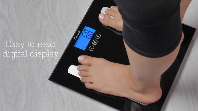  Complete Health Body Composition Scale With Bioelectrical Impedance Analysis Technology, Measures Body Fat Percentage, Body Water, Lean Muscle And Total Bone Mass