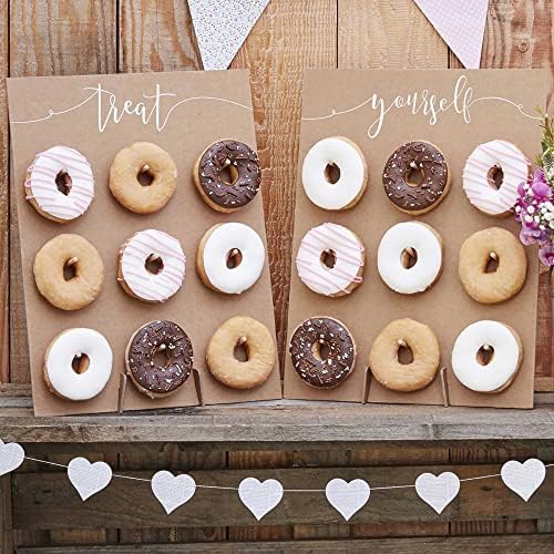 Ginger Ray White Faux Flower Wedding Day Photobooth Backdrop Wall Decoration Rustic Country