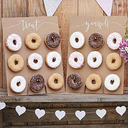 Ginger Ray White Faux Flower Wedding Day Photobooth Backdrop Wall Decoration Rustic Country