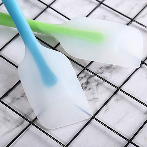  Silicone Spatula Set Of 4 - Heat Resistant Flexible Spatula 450F With Stainless Steel Core - Food Grade Premium Good Grip Kitchen Utensils - Seamless, Heavy Duty, BPA Free, Dishwasher Safe