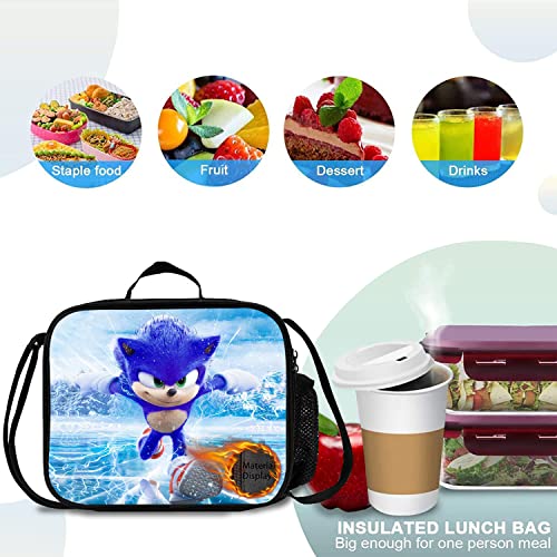  Artoon Lunch Bag Insulated Lunch Box For Teens Students, Portable Large Capacity Bento Box For Boys Girls For Work Picnic School Travel