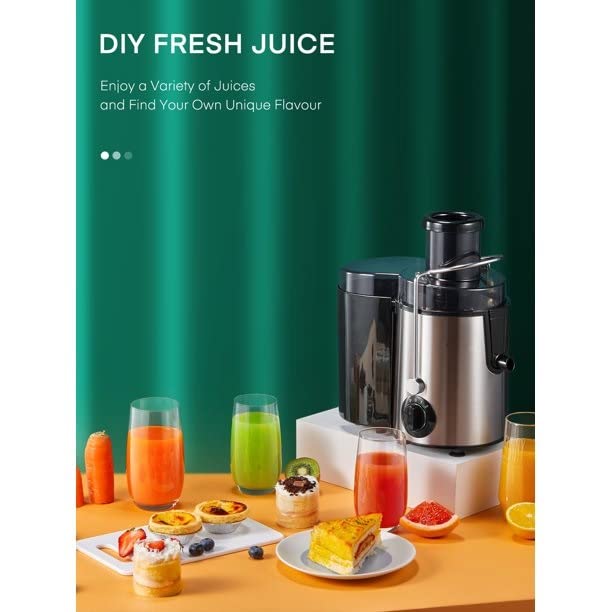  Juicer Machines Vegetable And Fruit With 3-Speed Setting, Upgraded Version 400W Motor