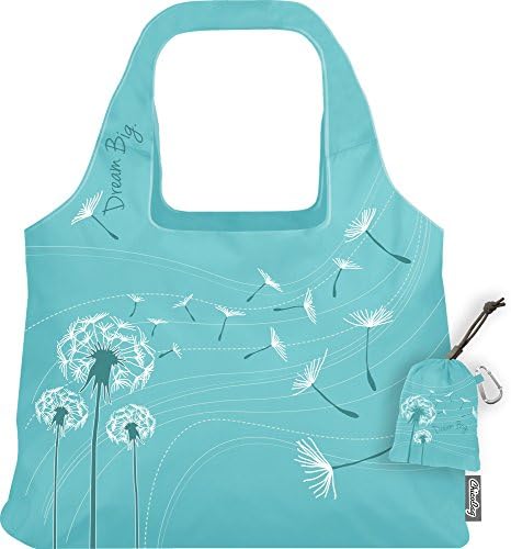  ChicoBag Vita Reusable Tote Bag With Carabiner Clip | Compact Reusable Shopping Bags | Eco Friendly