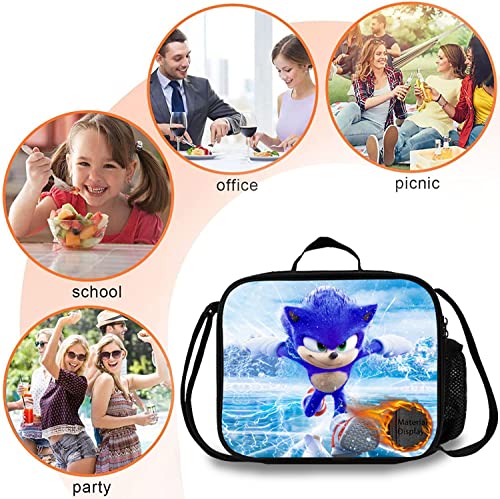  Artoon Lunch Bag Insulated Lunch Box For Teens Students, Portable Large Capacity Bento Box For Boys Girls For Work Picnic School Travel