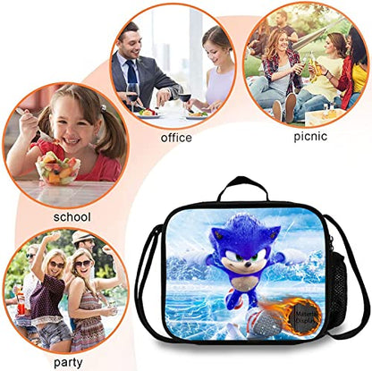 Artoon Lunch Bag Insulated Lunch Box For Teens Students, Portable Large Capacity Bento Box For Boys Girls For Work Picnic School Travel